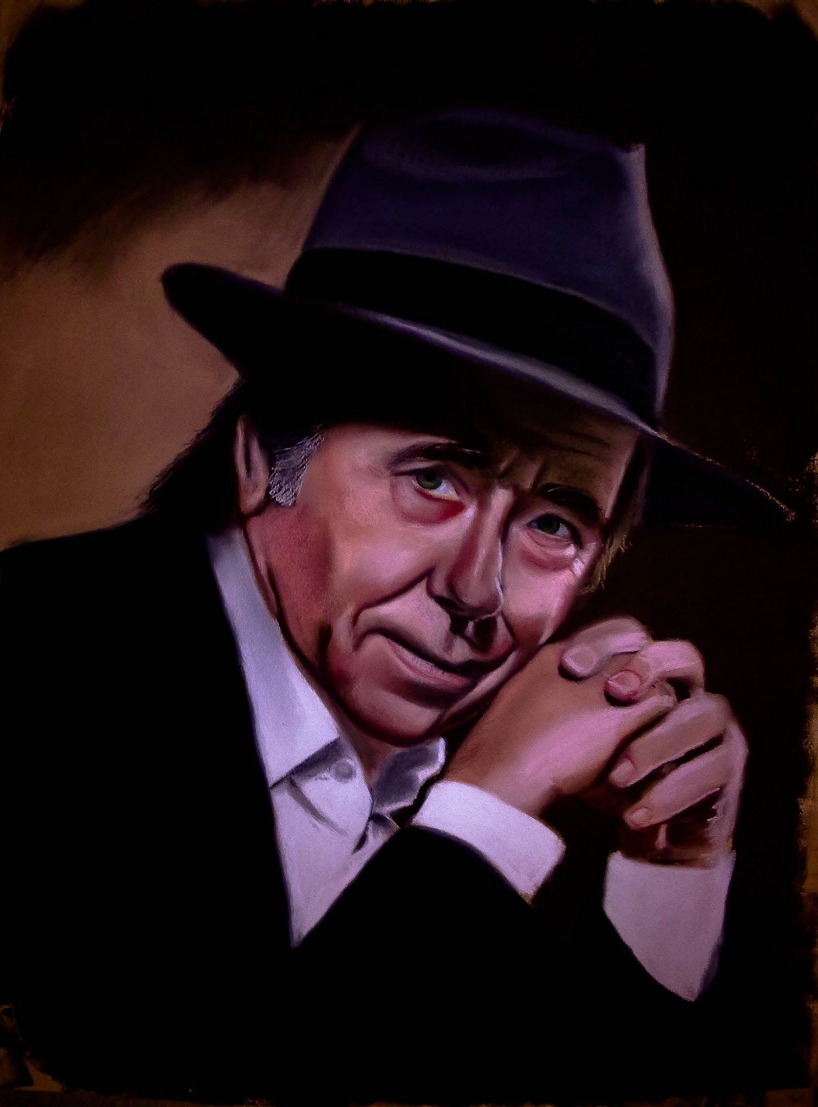 Retrato de hombre al pastel